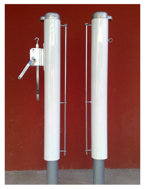 Tennis Pole Aluminum External Mechanism